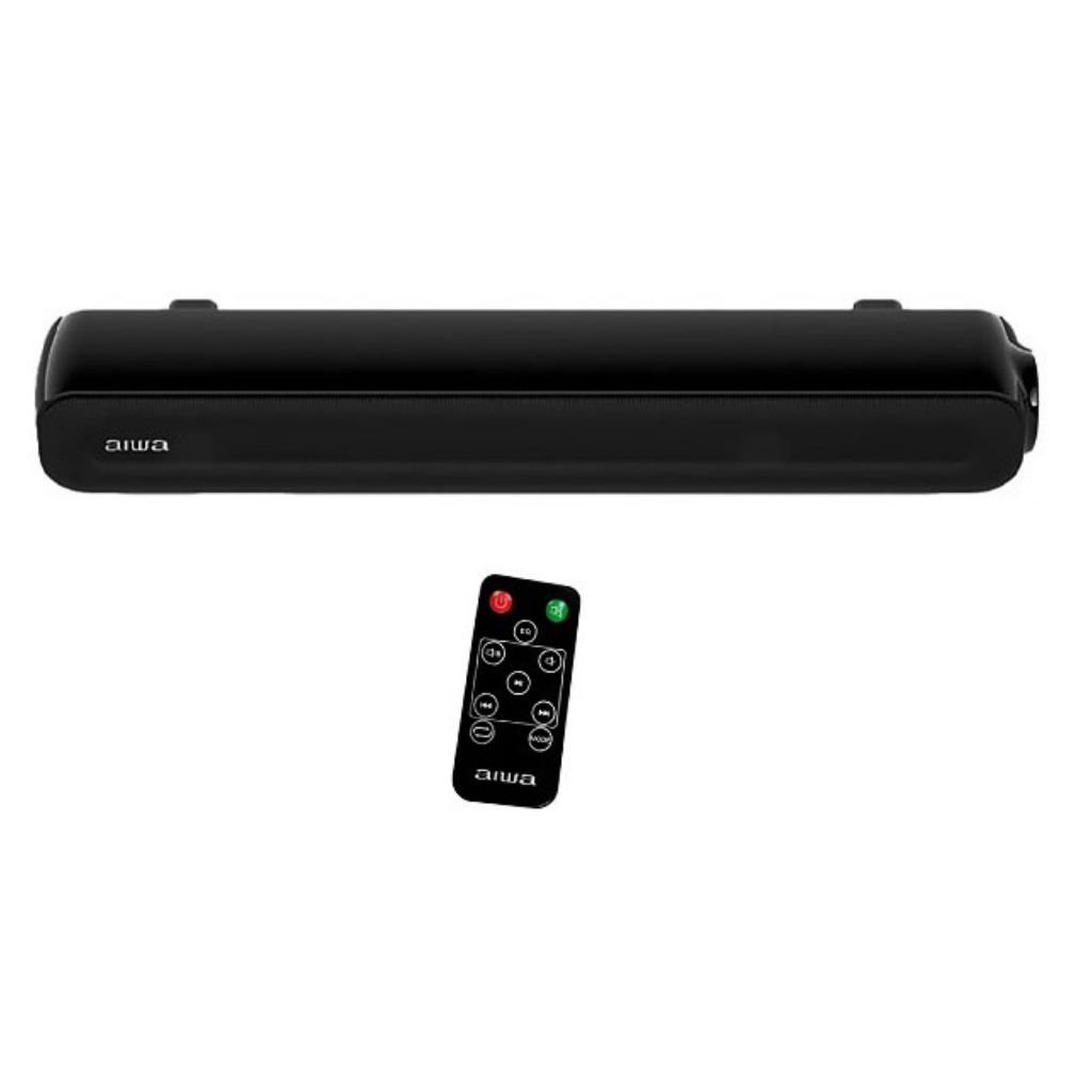 Home Theater Soundbar Aiwa Audio 2.0 30wrms Bluetooth/hdmi/usb para Smart TV Preto
