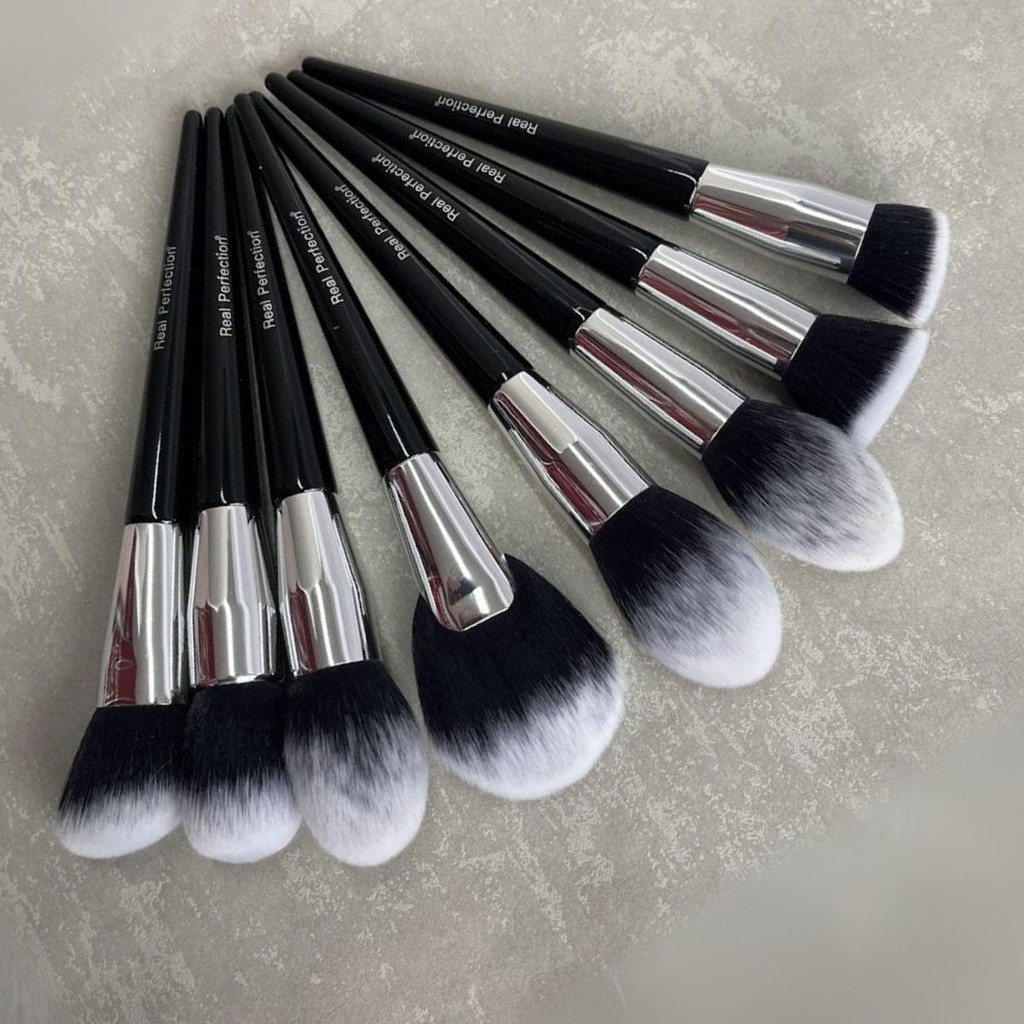 Kit Pincéis de Maquiagem Profissional 32 Peças com Suporte Cintura Bolsa Real Perfection