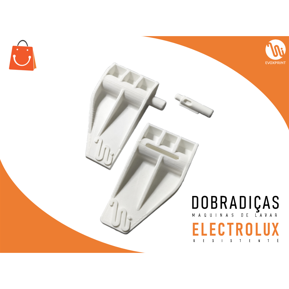 DOBRADIÇA TAMPA MOVEL - ELECTROLUX + PINO E MOLA em Oferta na Shopee