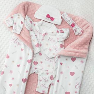 Saída Maternidade Personalizada com Nome | Conjunto e Kit Saída Maternidade | Roupinha personalizada em Oferta na Shopee
