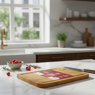 Tábua Corte Bambu Carne Churrasco Com Calha Para Salmora 33x24cm Clink em Oferta na Shopee