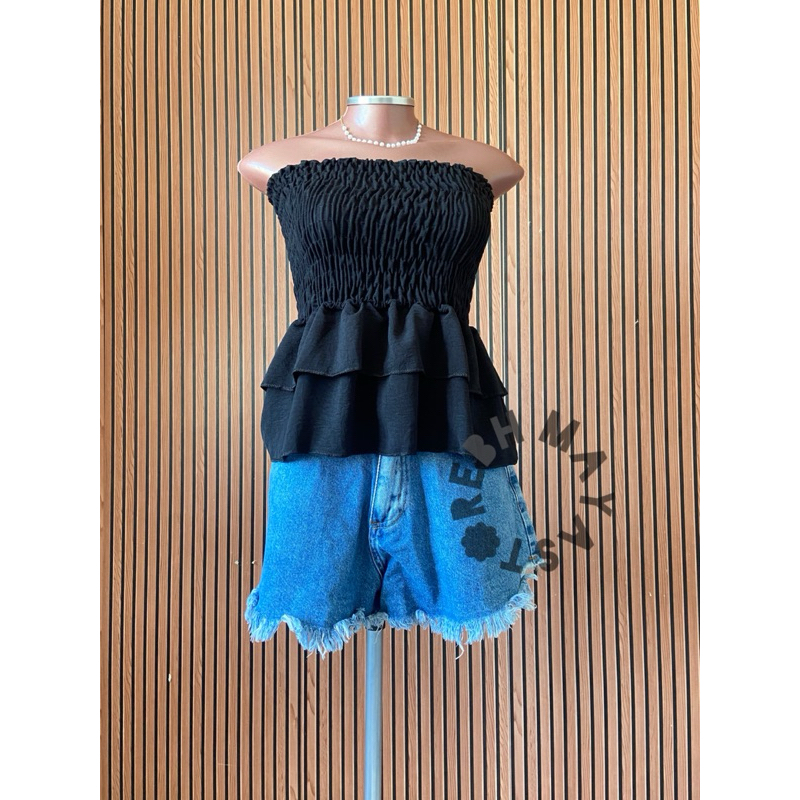 Blusa Blusinha Malu Tomara Que Caia Cropped Alcinha Verão Paty Nordestina Farm Babado Lastex Lastec Calor Fresca Floral