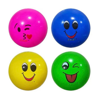 Kit com 6 Bolas Colorida Vinil Carinhas Emojis em Oferta na Shopee
