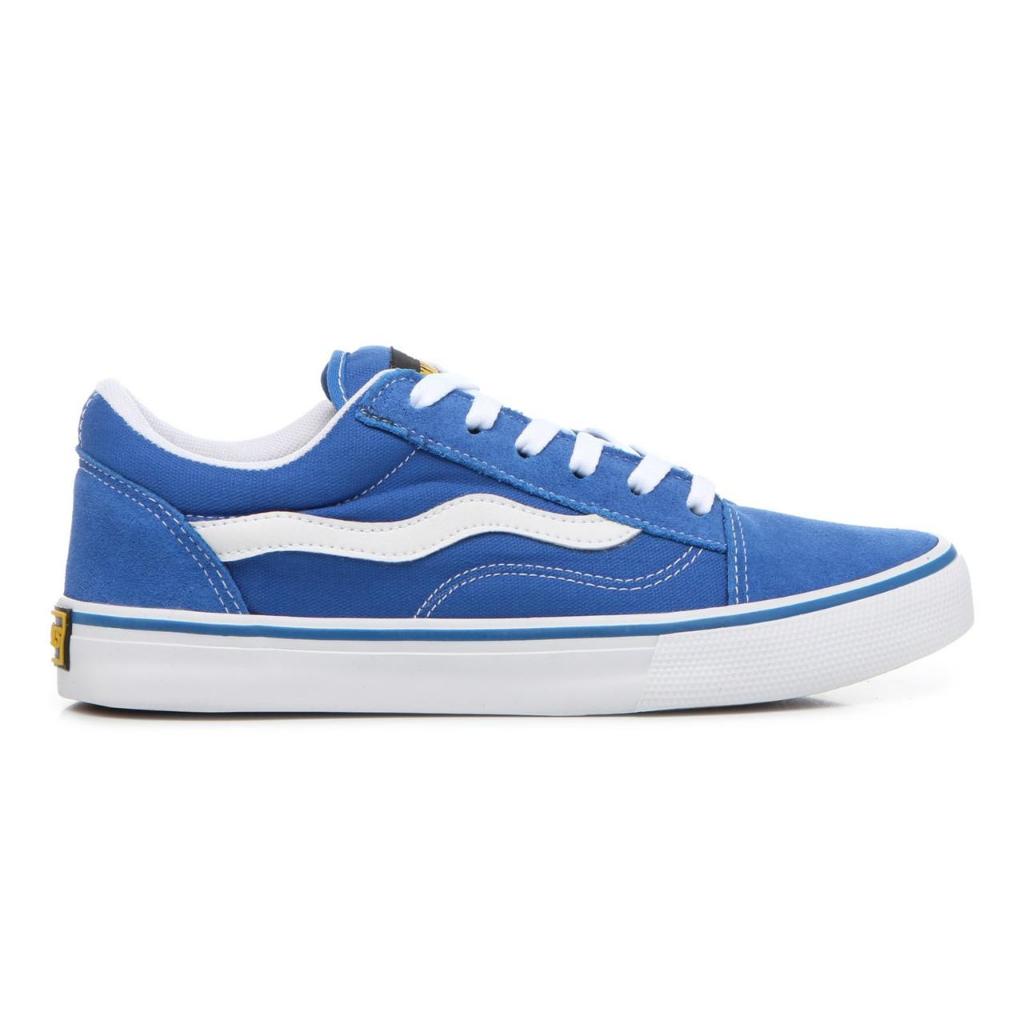 Tenis Mad Rats Old School Azul Royal Skate Streetwear promoção novidade lançamento