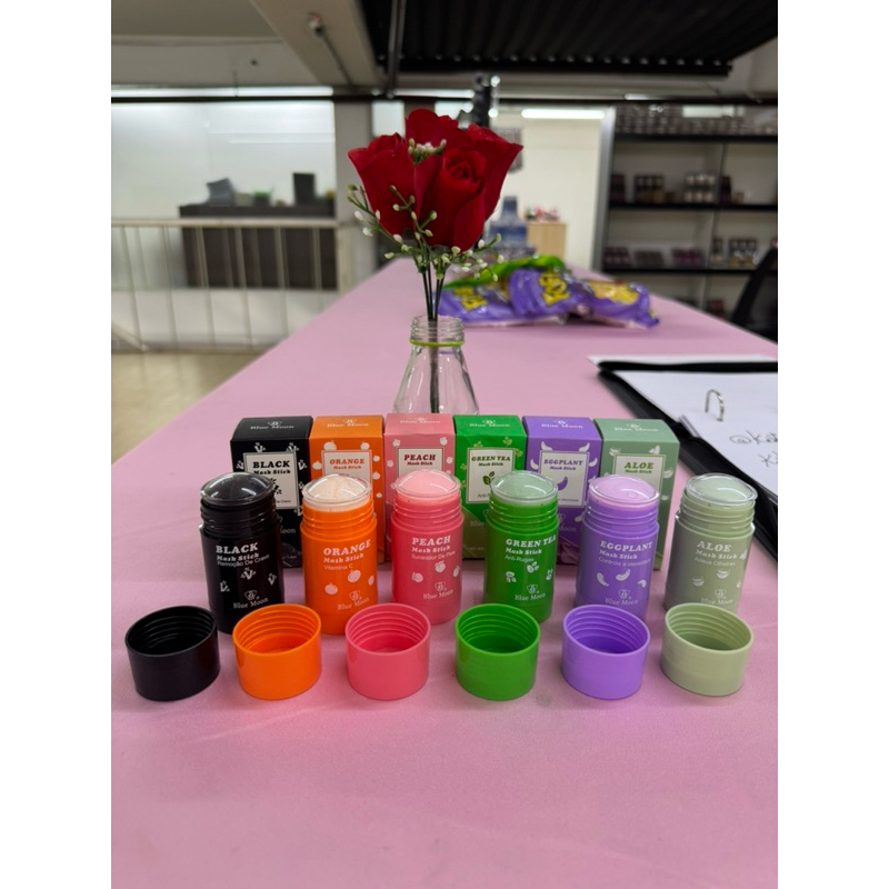 “Máscara Facial Stick Kit 6 Cores Blue Moon Limpeza Hidratação” em Oferta na Shopee