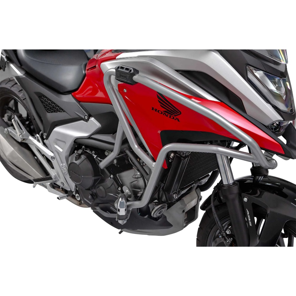 Protetor Motor Carenagem Prata com pedaleira Braz - Honda Nc 750x 2022 2023 2024 2025