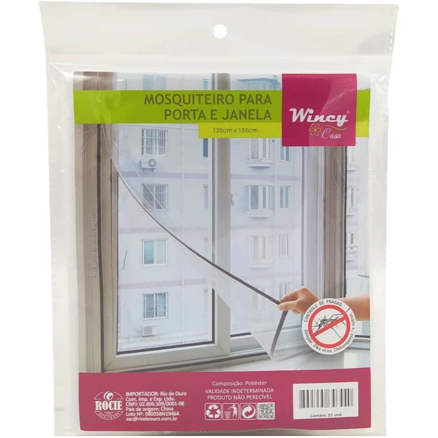 2 X Wincy Tela Mosquiteiro para Janela 125x155cm