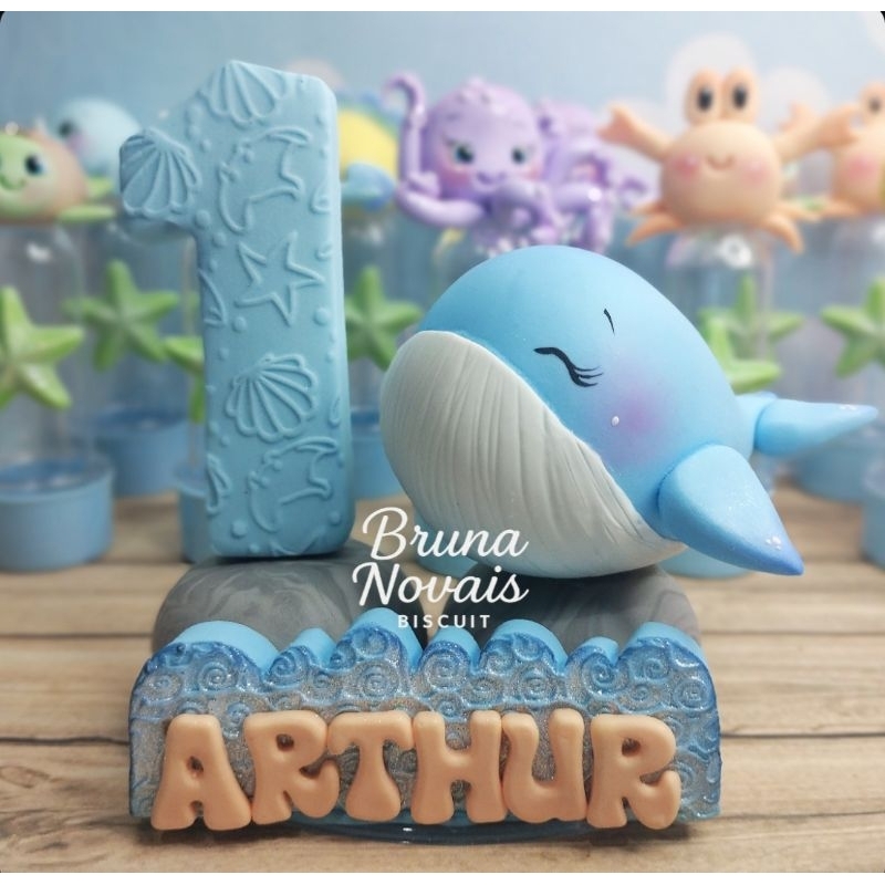 Topo de Bolo Baleia - Comprar com Melhor Preço em Padaria