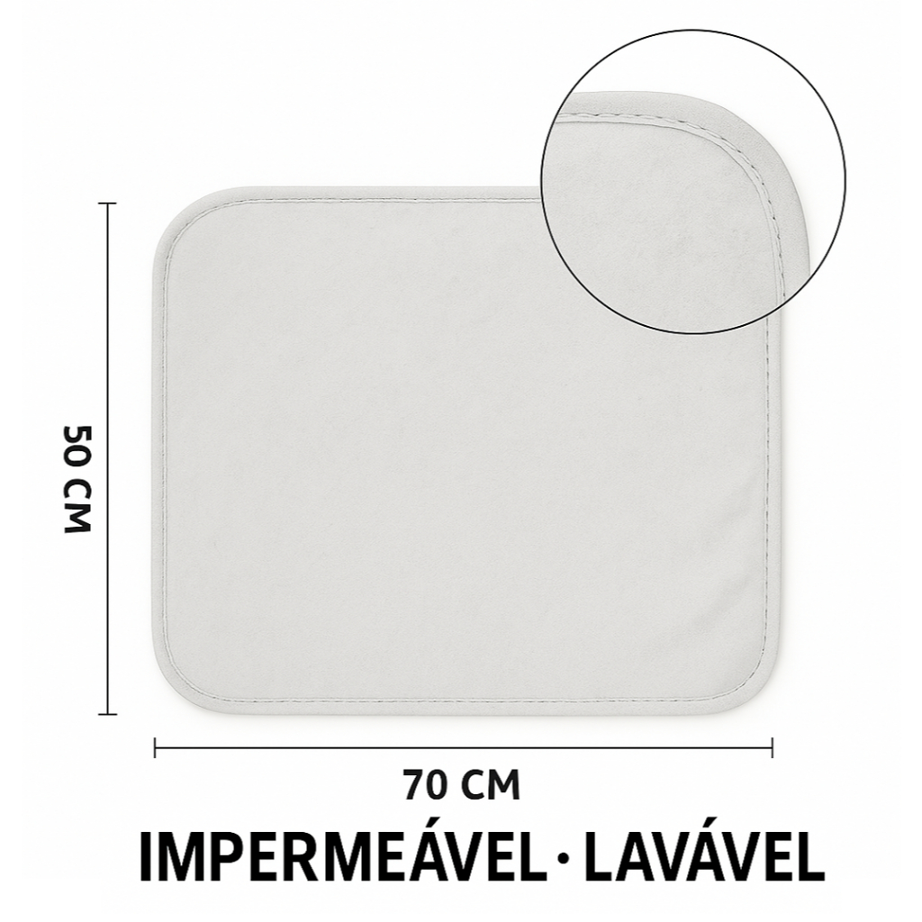 Kit Tapetes Higiênicos Pet Lavável Cachorro ou Gato Xixi Gato Educador Filhote Reutilizável