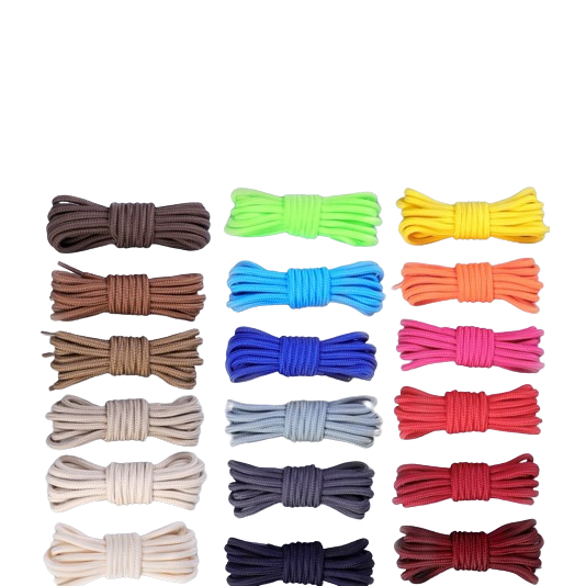 1 par cadarço oval roliço 70cm 90cm 120cm varias cores premium original