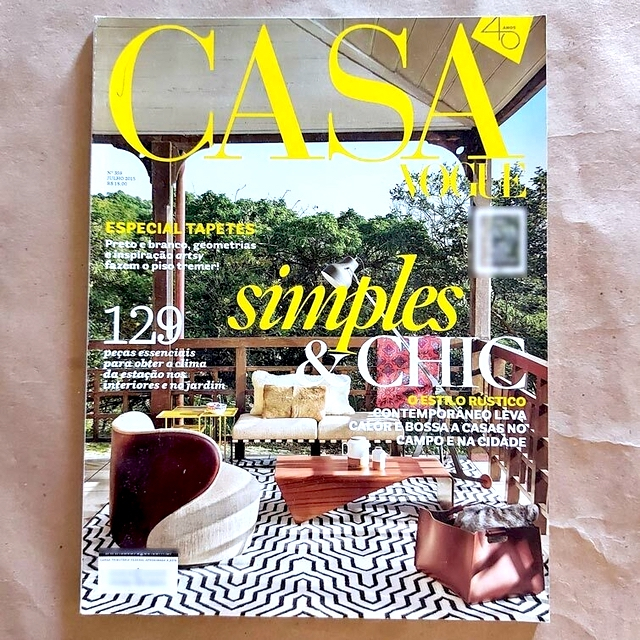 Revista Casa Vogue 359 07/2015 Esp. Tapetes Simples Chic s2
