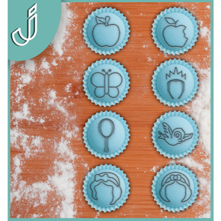 Carimbo para Doces Tema Branca de Neve Modelo B para decorar Brigadeiros Docinhos Confeitaria em Oferta na Shopee