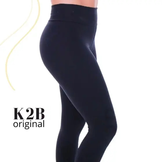Calça Legging K2B Feminina Zero Transparencia Cintura Alta Básica Original