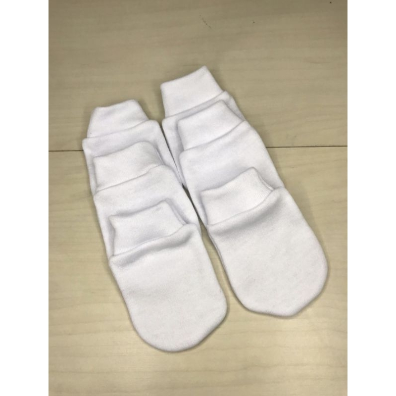 3 pares Luva Bebê em Suedine 100% algodão Enxoval Maternidade Recém Nascido em Oferta na Shopee