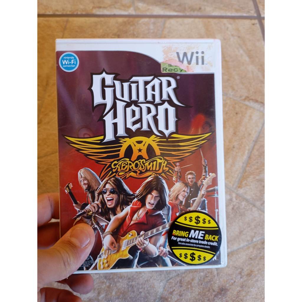 Guitar hero aeroshith original nintendo wii