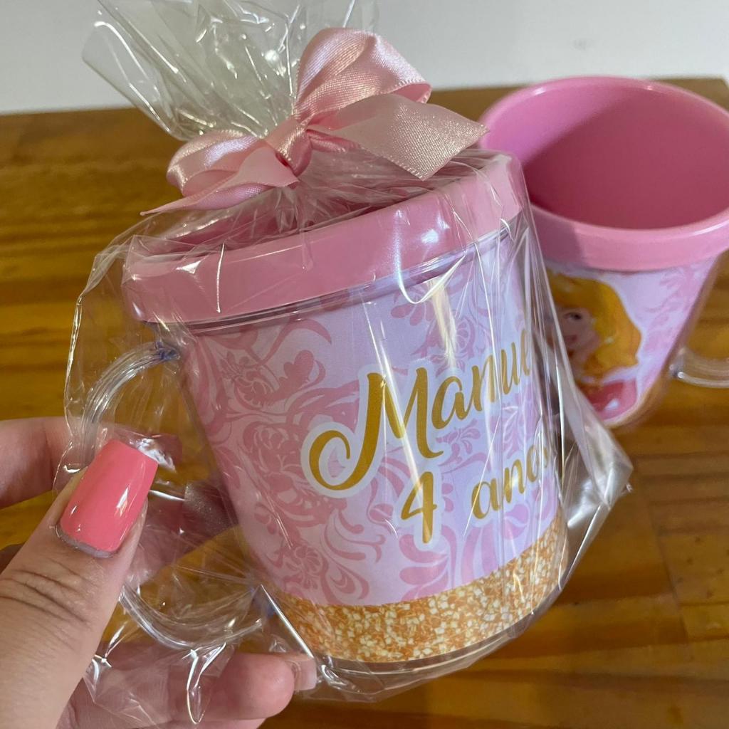 Caneca personalizada princesa Aurora | bela adormecida | aurora cute | festa infantil | lembrancinha