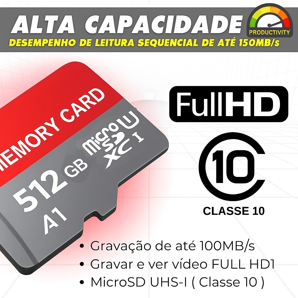 Cartão De Memória Micro 8GB 16GB 32GB 64GB 128GB 256GB 512GB 1TB 2TB