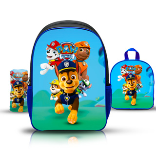 KIT Mochila de Costas Escolar Infantil Patrulha Canina Menino com lancheira e estojo - Reforçada em Oferta na Shopee