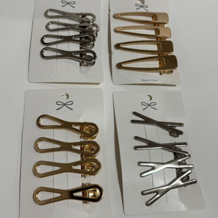 Kit 4 ate 24 Unidades Grampo de cabelo de metal em Oferta na Shopee