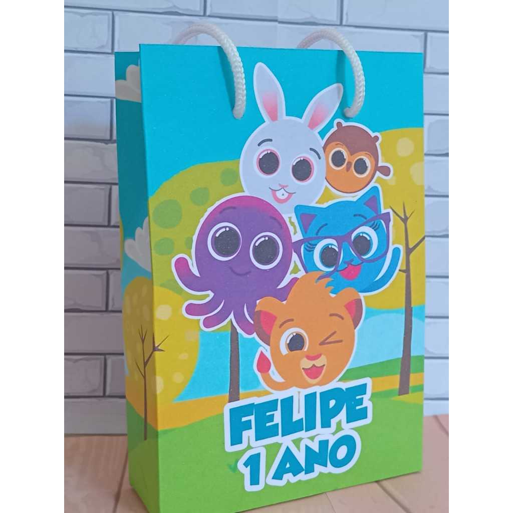 Sacolinha Surpresa Personalizada Lembrancinha Bolofofos PEGUE E MONTE