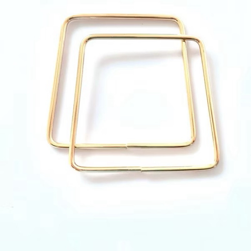 Alça de bolsa de metal trapezio 12cm 153373