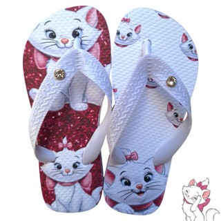 Chinelo Infantil Sandália de Dedo Chinelo Up Chinelos Gatinha Marie em Oferta na Shopee