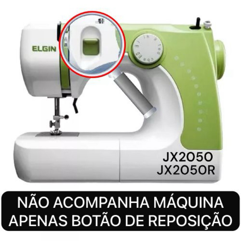 BOTÃO do retrocesso/reverse máquina modelo Elgin Superia Rosa JX2050, JX2050 R reposição NÃO ACOMPANHA MÁQUINA em Oferta na Shopee