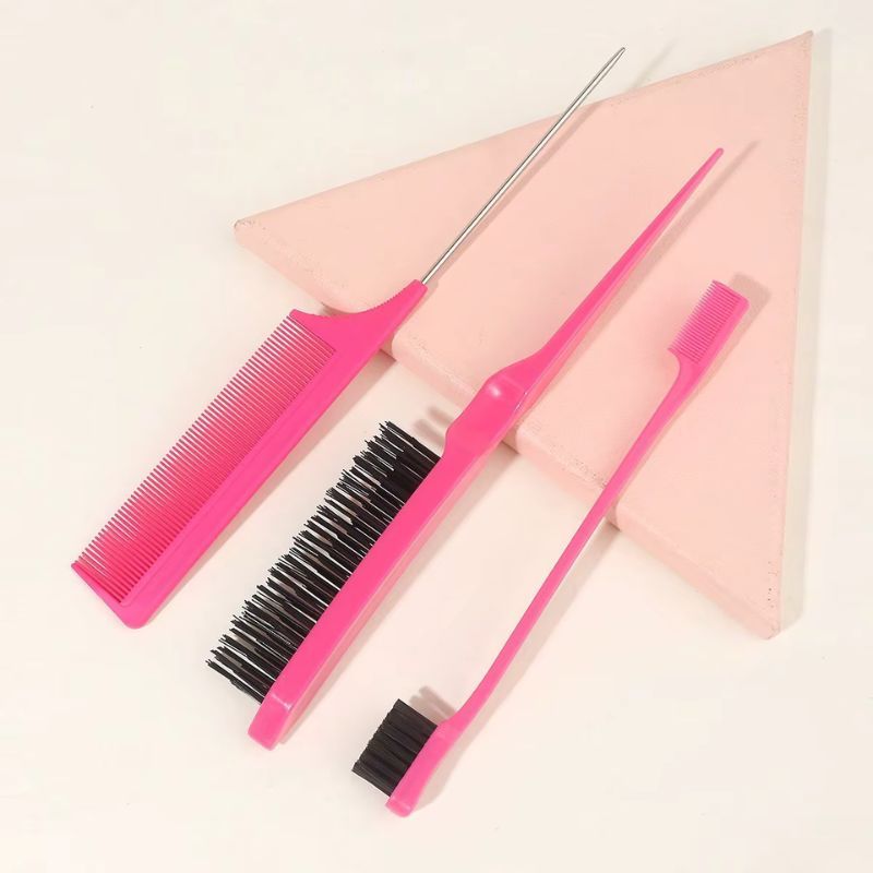 Conjunto De Pente De Cabelo De 3 Peças, Cauda De Rato, Escova De Linha Fina, Acessórios Profissionais.SOPHIA