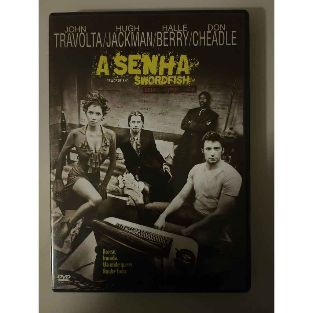 A senha - swordfish - dvd - halle berry  - john travolta - hugh jackman