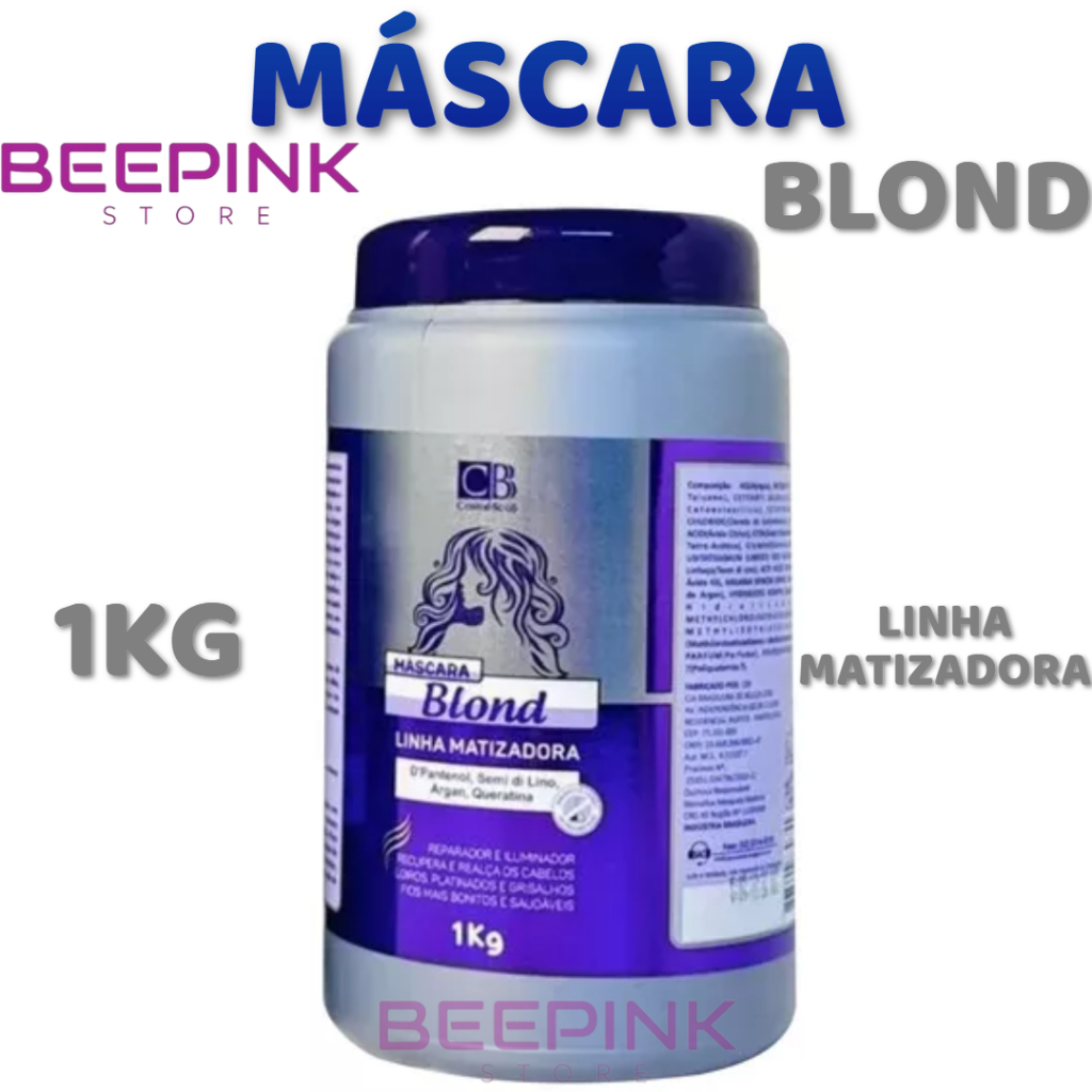 💜✨ MÁSCARA BLOND 1KG CBB– LINHA MATIZADORA ✨💜