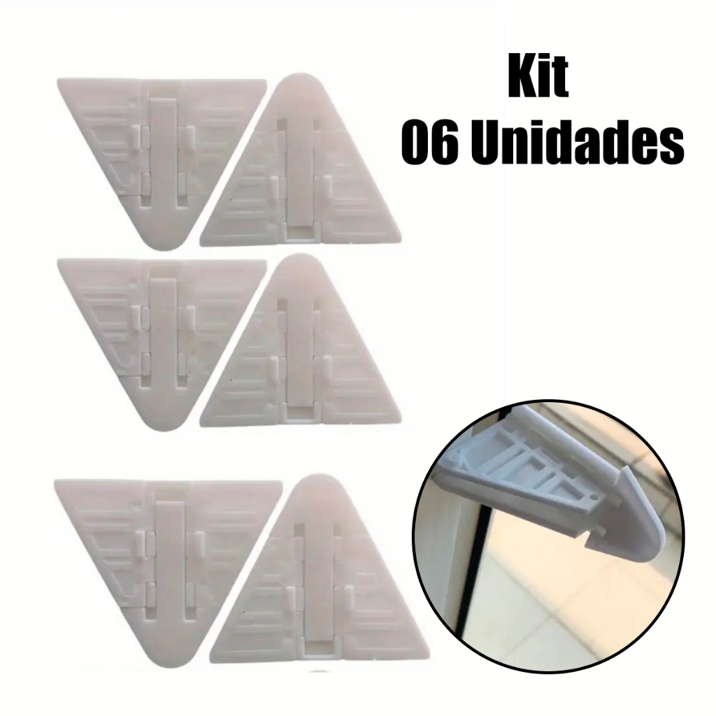 Trava De Segurança Para Porta Correr Janela 6 Peças Bebê Criança Proteção Gaveta Armário Fechadura em Oferta na Shopee