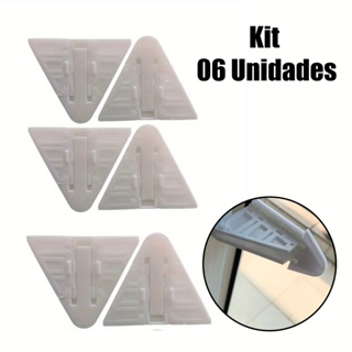 Trava De Segurança Para Porta Correr Janela 6 Peças Bebê Criança Proteção Gaveta Armário Fechadura em Oferta na Shopee