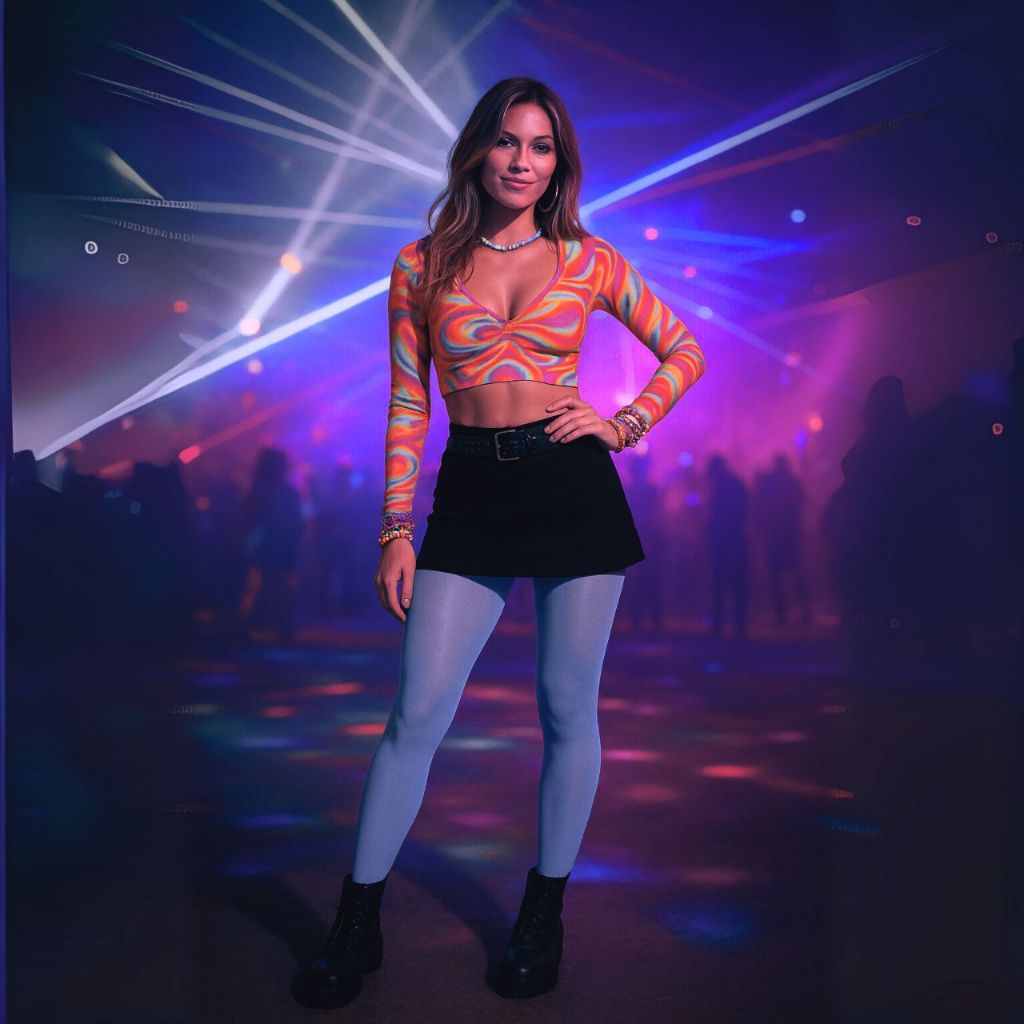 Meia calça Feminina Azul Bebe Fio 40