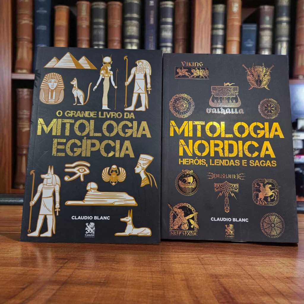 Kit Livros Mitologia nordica e egipcia em Oferta na Shopee