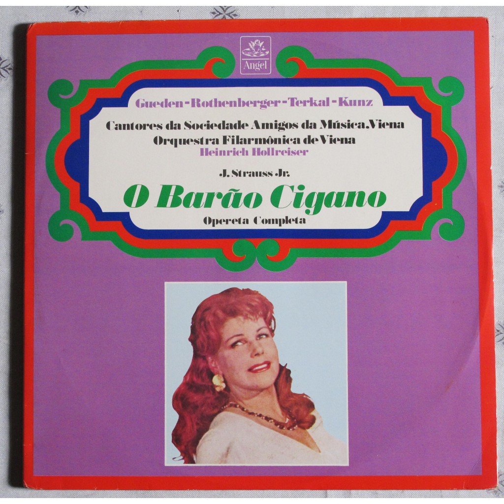 LP Vinil - Heinrich Hollreiser - J. Strauss Jr. O barão cigano Obra competa