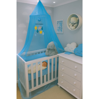 Mosquiteiro Teto Para Berço C/Elastico Em volta em Oferta na Shopee