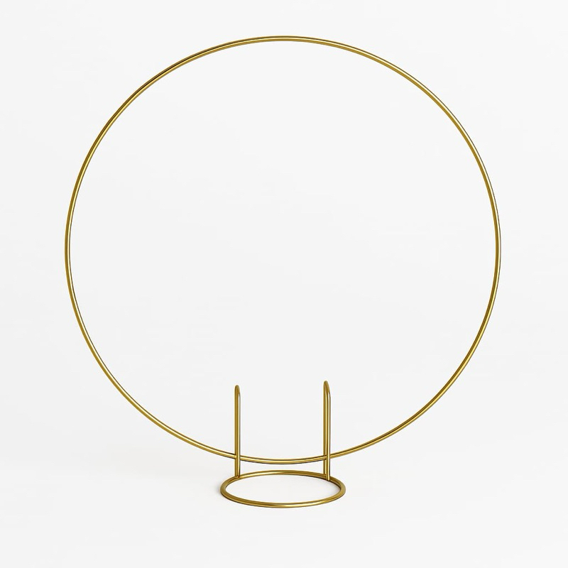 Mini Arco Dourado 50 cm para Decoração de Festa Suporte Arco Mesa em Oferta na Shopee