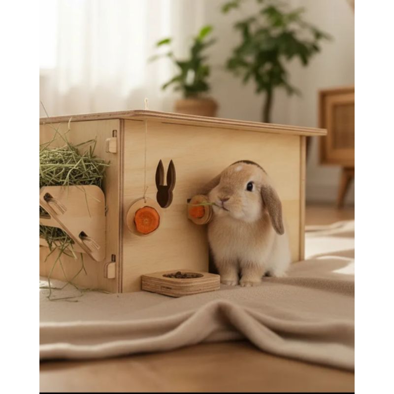 Casinha Para Coelho Porquinho da Índia Hamster e Chinchila