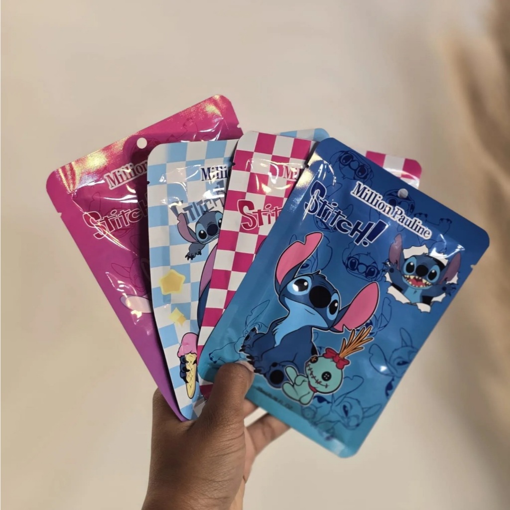 Kit Máscara Facial Hidratante Skincare Personagens Stitch em Oferta na Shopee