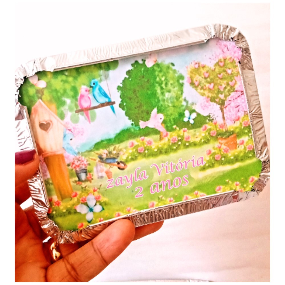 Marmita personalizada Jardim encantado / personalizados / kit marmita / lembrancinhas de aniversário / marmitinha