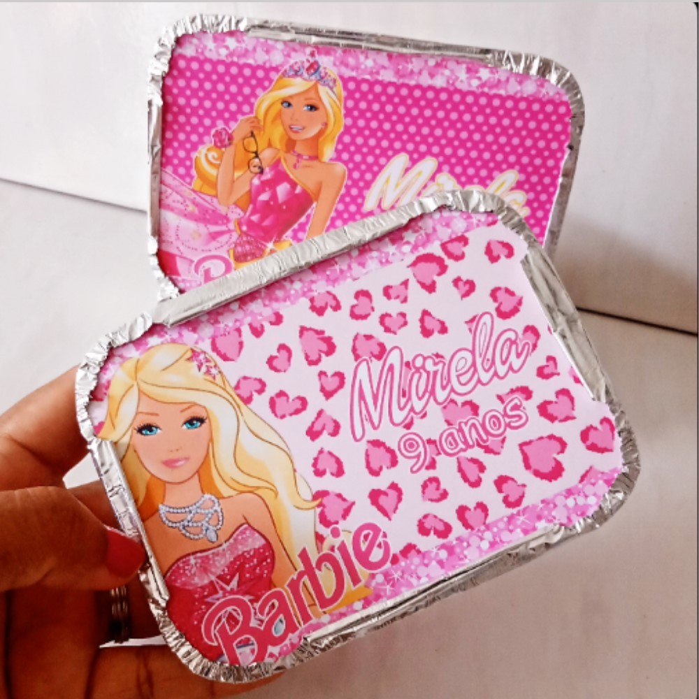 Marmita personalizada Barbie / personalizados / kit marmita / lembrancinhas de aniversário / marmitinha