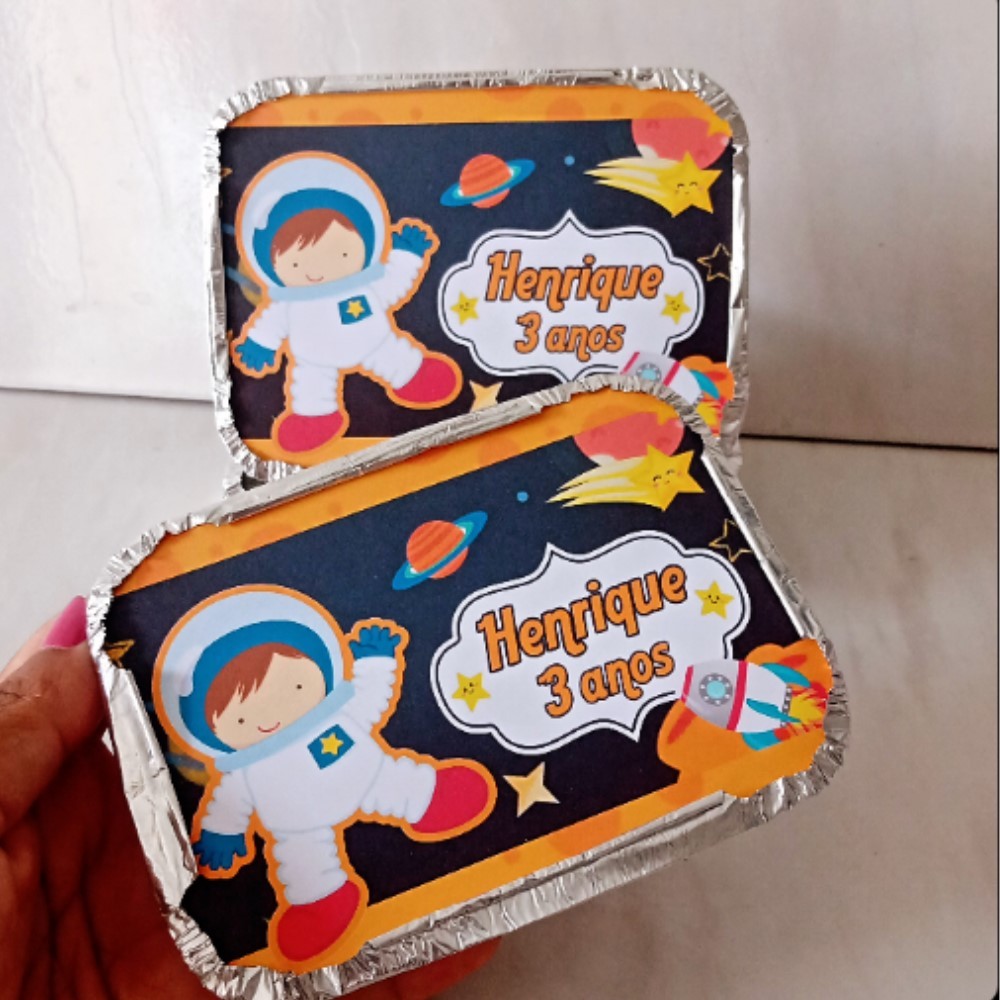 Marmita personalizada Astronauta / personalizados / kit marmita / lembrancinhas de aniversário / marmitinha