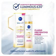Creme Facial Clareador Nivea Cellular Luminous 630 FPS 50 Fluido com 40ml
