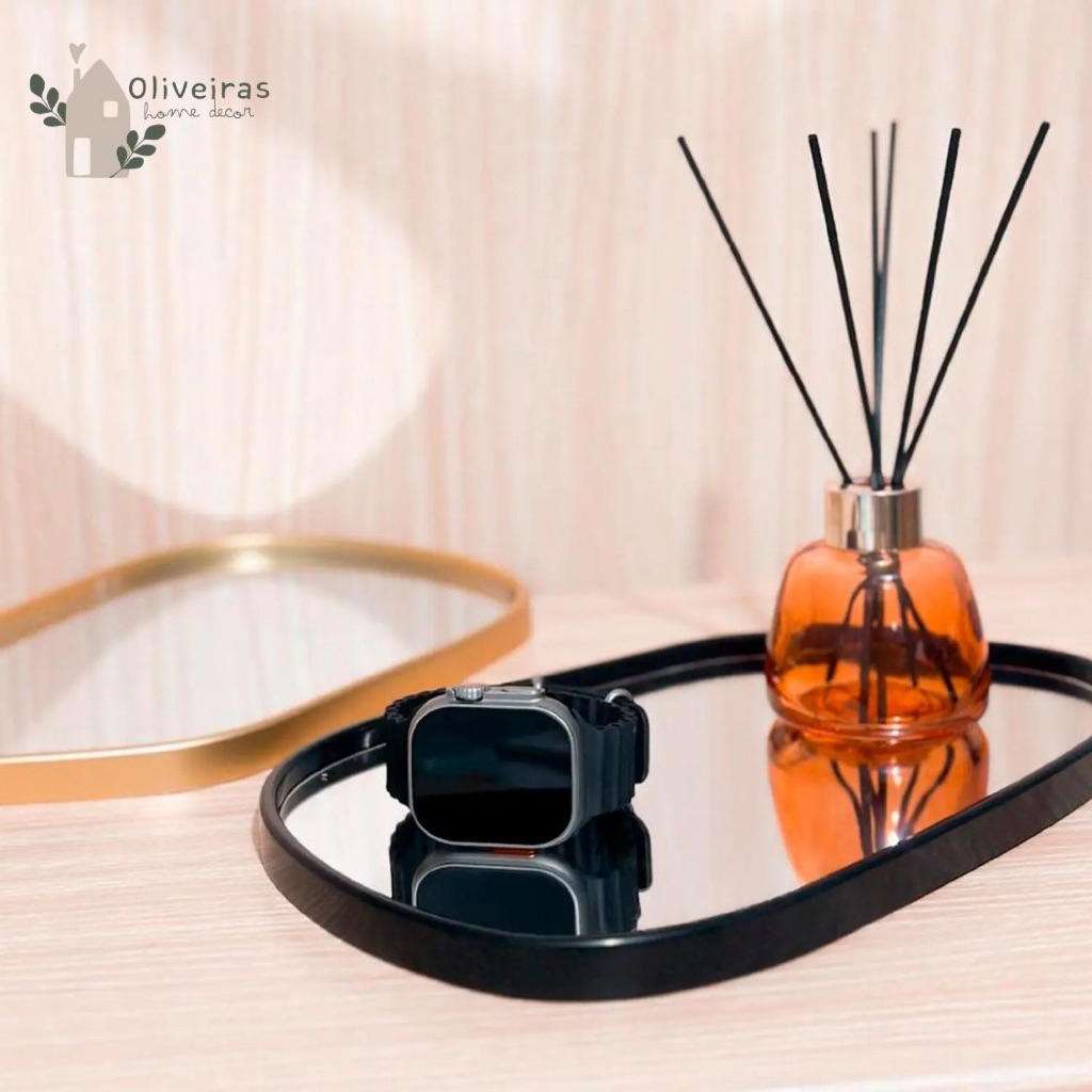 Bandeja Decorativa Espelhada Orgânica em Oferta na Shopee