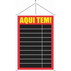 Banner Aqui tem para escrever Tabela de preços Bebidas | Cores Vibrantes | Aqui tem Lanches
