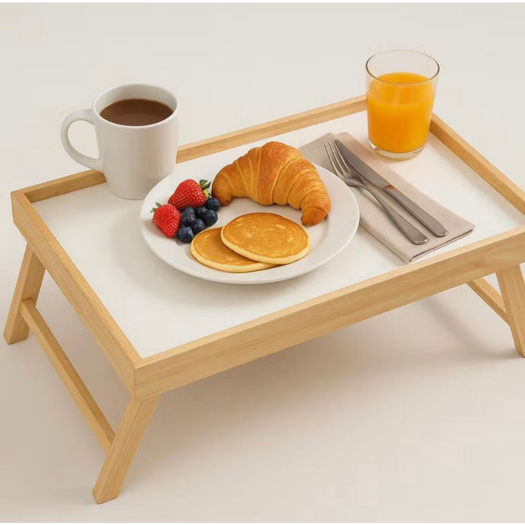 Bandeja de Café da Manhã na Cama | Mesa Dobrável Prática e Versátil