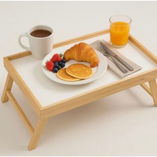 Bandeja de Café da Manhã na Cama | Mesa Dobrável Prática e Versátil
