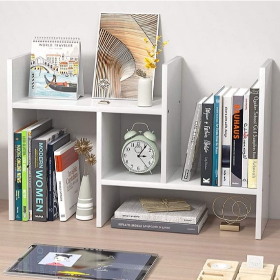 Nicho Organizador Ajustável Mesa Escritório, Estudos, Livros, Home Office 100% Mdf Bco Envio Montado