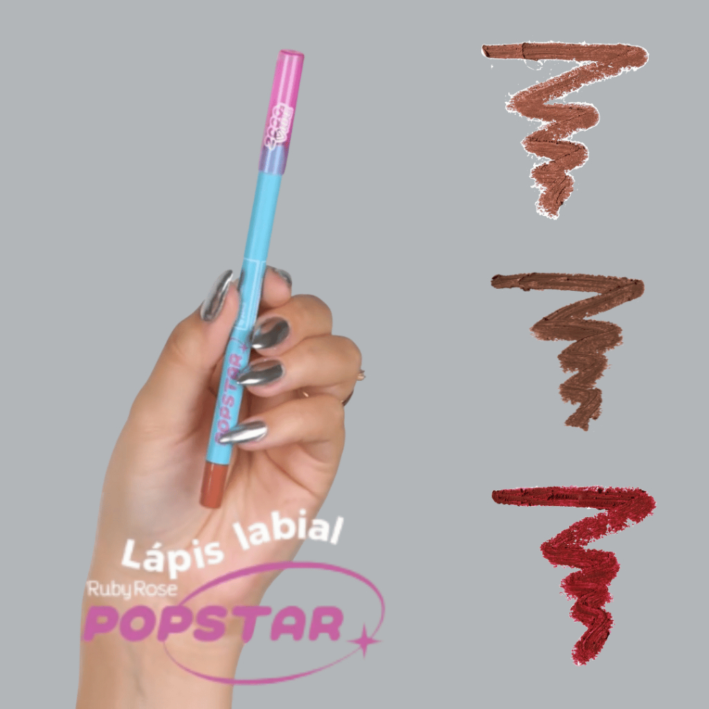Lápis Labial Iconic Popstar Ruby Rose Contorno Labial em Oferta na Shopee
