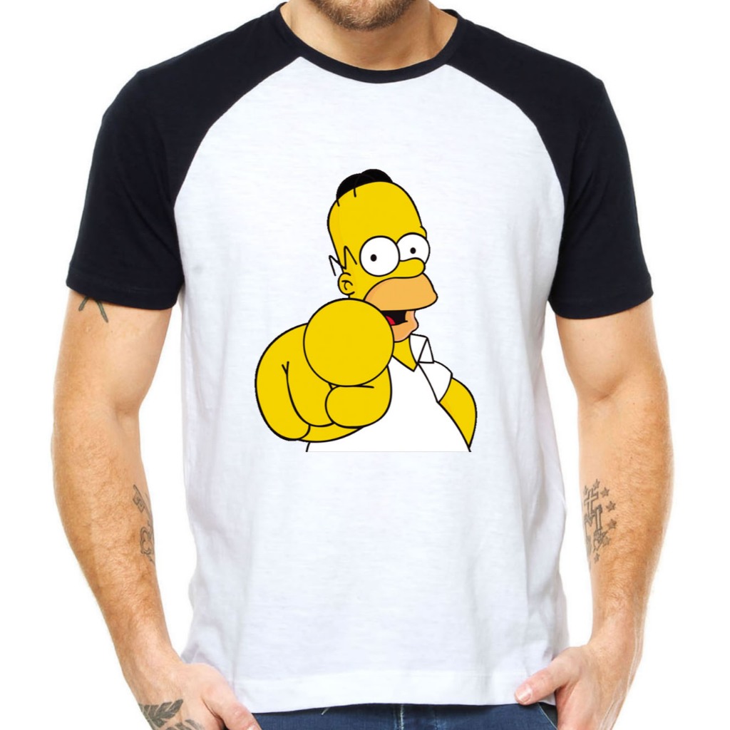 camiseta os simpson tshirt homer simpson tshirt unissex serie